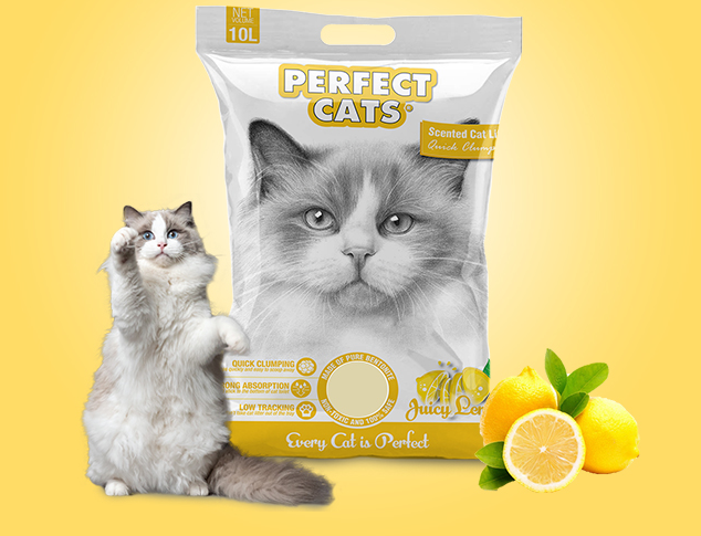 Perfect Perfect Cats Litter (Lemon Flavor ) 10L