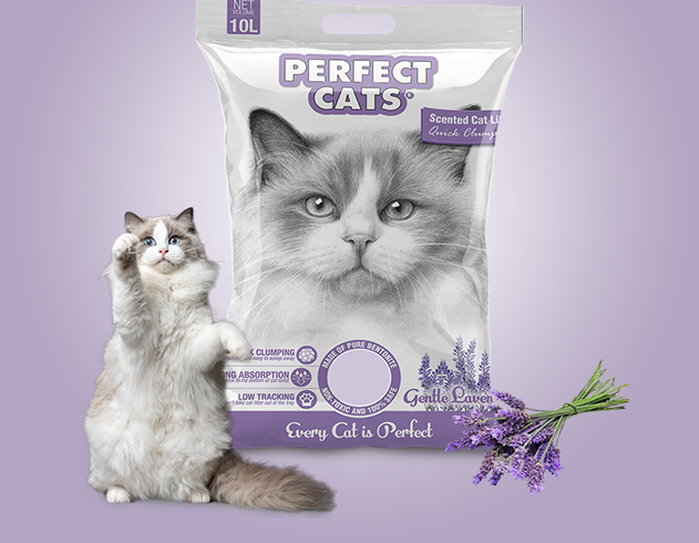 Perfect Cats Litter - Lavender Flavor 10L
